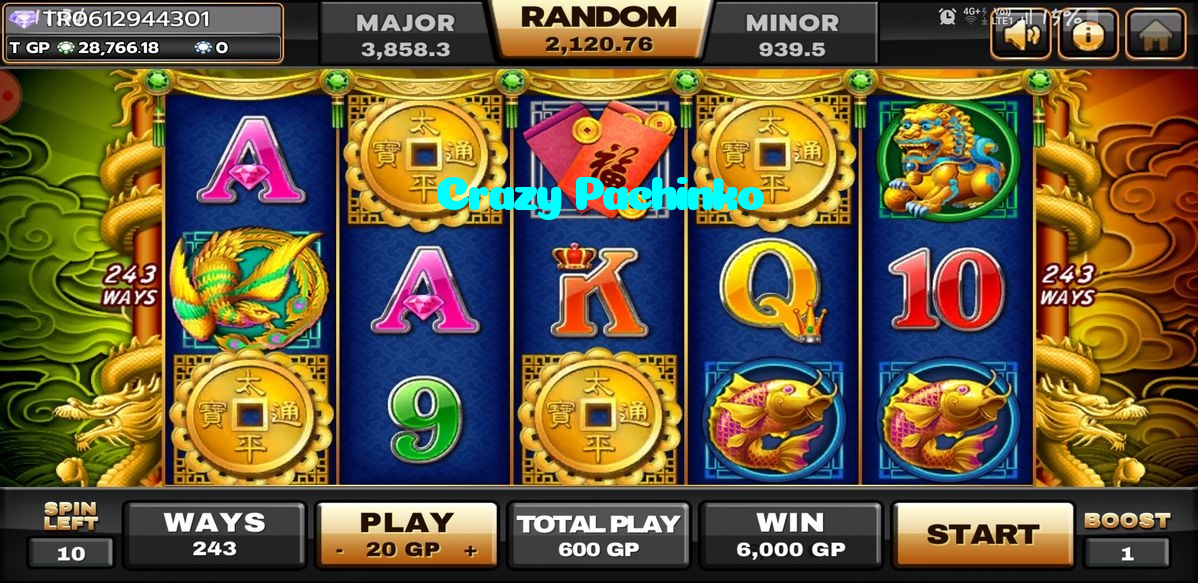 Crazy Pachinko casino presented on mobile device in Pakistan with slots and live games